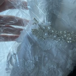 Famous Harris Dry Cleaners & Laundromat - Had the aduacity to send my dress back to me with a safety pin holding it together.