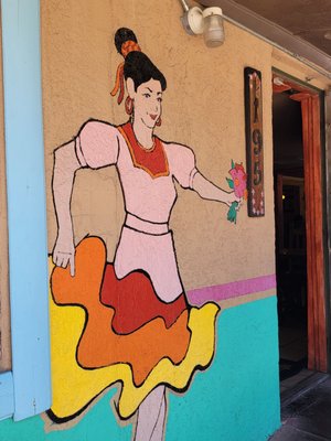 Photo of La Nueva Casita Cafe - Las Cruces, NM, US. Artwork on the outside of the building