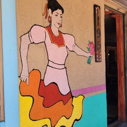 La Nueva Casita Cafe - Artwork on the outside of the building