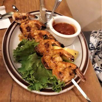 The Shed - You get seven shrimp on the Shrimp Kabob appetizer. The sauce was very spicy but flavorful; not so spicy that you can't taste the flavor. - New Mexican Cuisine Near Me - Santa Fe, New Mexico The Shed - You get seven shrimp on the Shrimp Kabob appetizer. The sauce was very spicy but flavorful; not so spicy that you can't taste the flavor. - New Mexican Cuisine Near Me - Santa Fe, New Mexico