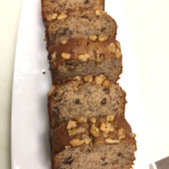 Feel Good Café - slices of banana bread on a plate - Cafes Near Me - Calgary, Alberta Feel Good Café - slices of banana bread on a plate - Cafes Near Me - Calgary, Alberta