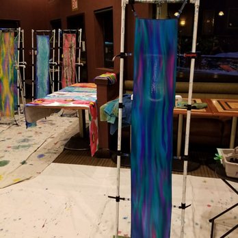 Paint a Scarf - My masterpiece. - Art Classes Near Me