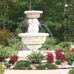 Tranquil water features.