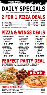 Menu photo 1 Kirkwood Pizza Ottawa, ON