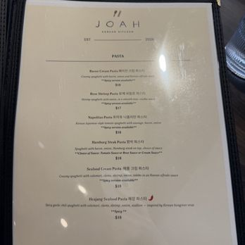 Joah Kitchen - menu - Korean Near Me - Flushing, New York