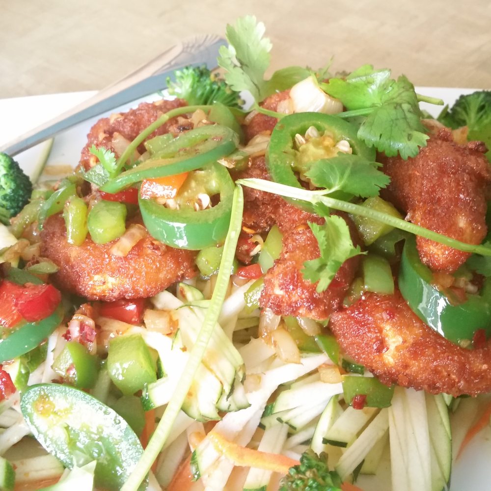 Veggie Today - Salted and Pepper Shrimps.....almost like the real thing! - Vegetarian Near Me - Concord, California Veggie Today - Salted and Pepper Shrimps.....almost like the real thing! - Vegetarian Near Me - Concord, California