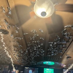 Oak Grove Tavern - Dollar bill ceiling!