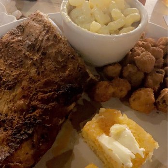 Darrell's Restaurant - Half slab ribs fried okra,mac & cheese,cornbread - Southern Near Me - Venice, Florida Darrell's Restaurant - Half slab ribs fried okra,mac & cheese,cornbread - Southern Near Me - Venice, Florida