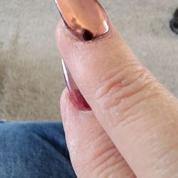 Nail Vibez  - They did not look like that in the salon. I didn't notice that they had lumps till my husband said something.