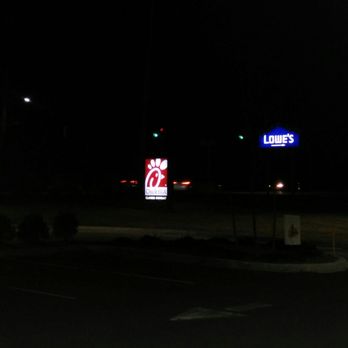 Chick-fil-A - Sign by the road to help you locate it driving by - Fast Food Near Me - Commack, New York Chick-fil-A - Sign by the road to help you locate it driving by - Fast Food Near Me - Commack, New York