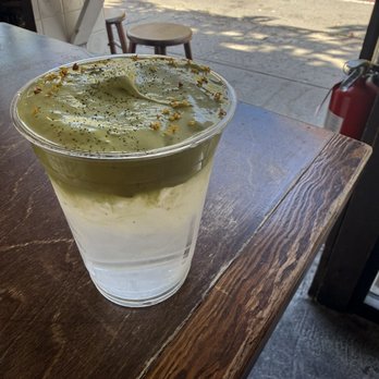 Dialogue Coffee & Flowers - Matcha coconut water drink - Coffee & Tea Near Me - New York, New York Dialogue Coffee & Flowers - Matcha coconut water drink - Coffee & Tea Near Me - New York, New York