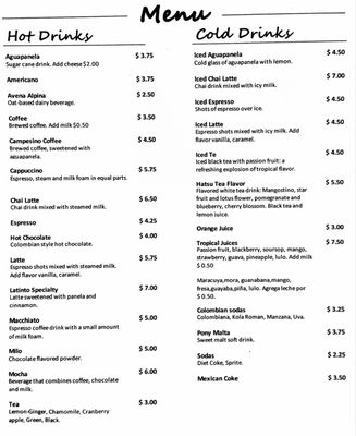 Menu photo 2 LaTinto Cafe Denver, CO