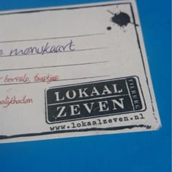 Lokaal Zeven - Duidelijke menukaart...