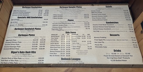 Menu photo 4 Bigun's Barbecue Talking Rock, GA