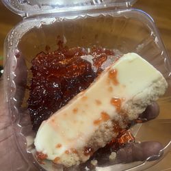 It was supposed to be Cheesecake with strawberries, but I got cheesecake with strawberry jam