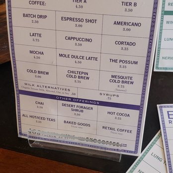 Exo Roast Co - Coffee menu - Coffee Roasteries Near Me - Tucson, Arizona