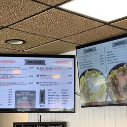 Henrietta Hots - Menu board