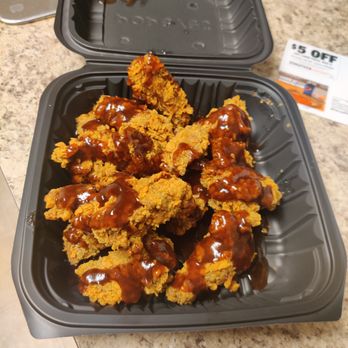 Popeyes Louisiana Kitchen - Popeye overcooked hard so called honey barbecue chicken wings - Fast Food Near Me - Pickerington, Ohio Popeyes Louisiana Kitchen - Popeye overcooked hard so called honey barbecue chicken wings - Fast Food Near Me - Pickerington, Ohio