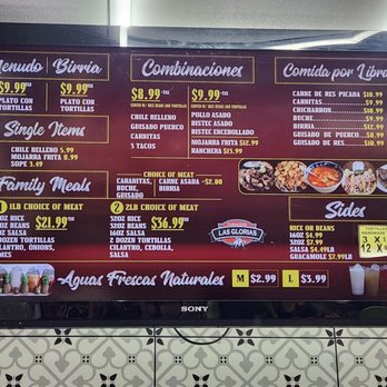 Carniceria Las Glorias - Menu (04.26.2023) - Butcher Near Me - Azusa, California