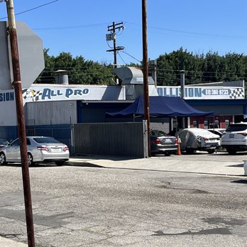 All Pro Collision - Side street entrance - Auto Repair Near Me - Tarzana, California