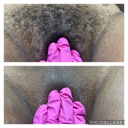 The Babe Cave Beauty Bar - Brazilian wax before and after