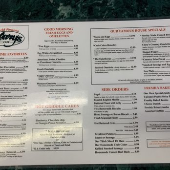 Clary's Cafe - Clary's Menu Side 1 of 2 - Breakfast & Brunch Near Me - Savannah, Georgia Clary's Cafe - Clary's Menu Side 1 of 2 - Breakfast & Brunch Near Me - Savannah, Georgia