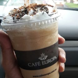 Café Europa - Me gustó el sabor del café.  Sus frappés son muy buenos
