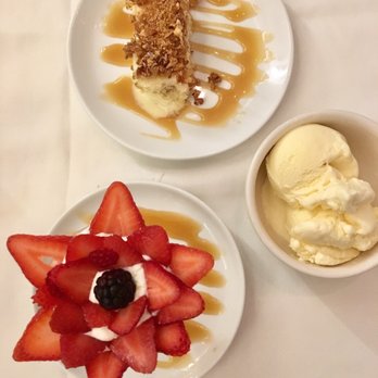 MesaMar Seafood Table - Almond Praline (top)-incredible! Pavlova (bottom)-yum. - Seafood Near Me - Coral Gables, Florida MesaMar Seafood Table - Almond Praline (top)-incredible! Pavlova (bottom)-yum. - Seafood Near Me - Coral Gables, Florida
