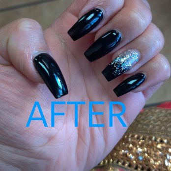 Exotic Nails - My nails after Sonny fixed them. Absolutely love them!! - Nail Salons Near Me - Stockton, California
