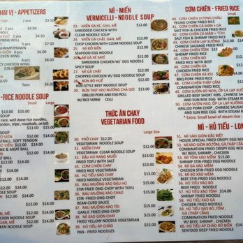 Pho Nam Lua - Menu - Vietnamese Near Me - Chicago, Illinois