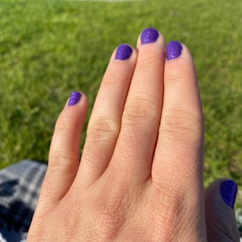 Relax Nails - purple sparkly nails - Nail Salons Near Me - San Francisco, California