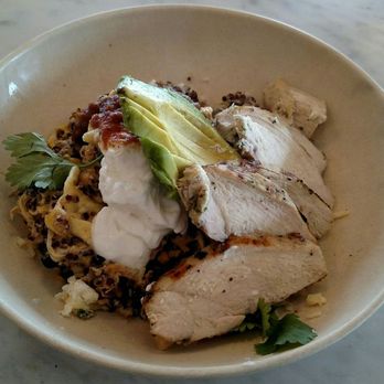 Flower Child - Later Riser Bowl with chicken - Salad Near Me - Del Mar, California Flower Child - Later Riser Bowl with chicken - Salad Near Me - Del Mar, California