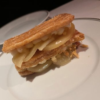 Le Coucou - Millefeuille aux pomme. Absolutely delicious!!!! A must try! - French Near Me - New York, New York Le Coucou - Millefeuille aux pomme. Absolutely delicious!!!! A must try! - French Near Me - New York, New York