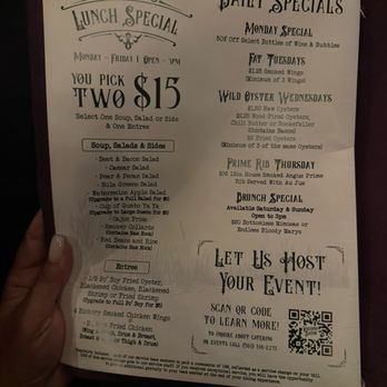 Voodoo Bayou - Menu - Cocktail Bars Near Me - Orlando, Florida