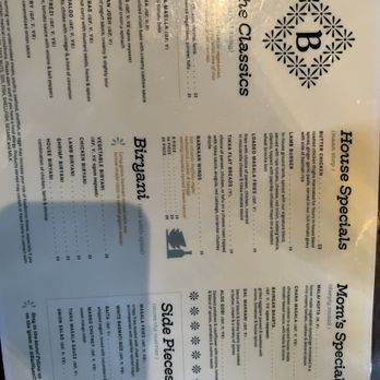 BarNaan - Menu (front) - Indian Near Me - Brookfield, Connecticut