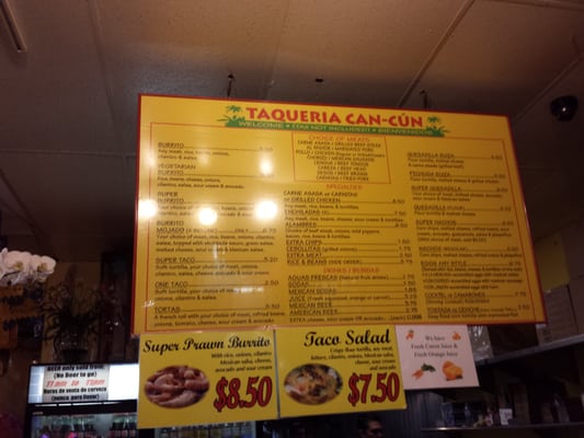 Menu photo 6 Taqueria Cancun San Francisco, CA