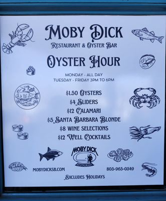 Menu photo 3 Moby Dick Restaurant Santa Barbara, CA