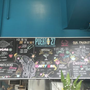 Puerto 27 Peruvian Kitchen & Pisco Bar - Peruvian Near Me - Pacifica, California Puerto 27 Peruvian Kitchen & Pisco Bar - Peruvian Near Me - Pacifica, California