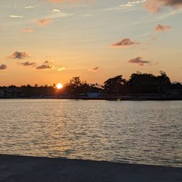 Sun setting