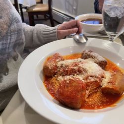 Caffe Navona - Sunday sauce with meatball, sausage, (one other meat I have forgotten)