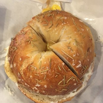 Nate's Bagels - Rosemary Seasalt with cream cheese, pepper jelly, fried egg -- SO GOOD! - Bagels Near Me - Richmond, Virginia Nate's Bagels - Rosemary Seasalt with cream cheese, pepper jelly, fried egg -- SO GOOD! - Bagels Near Me - Richmond, Virginia