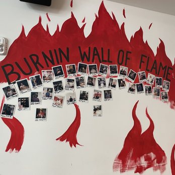 Hotbird - Burnin Wall of Flame if you eat their hottest chicken sandwich and survive - Comfort Food Near Me - Oakland, California