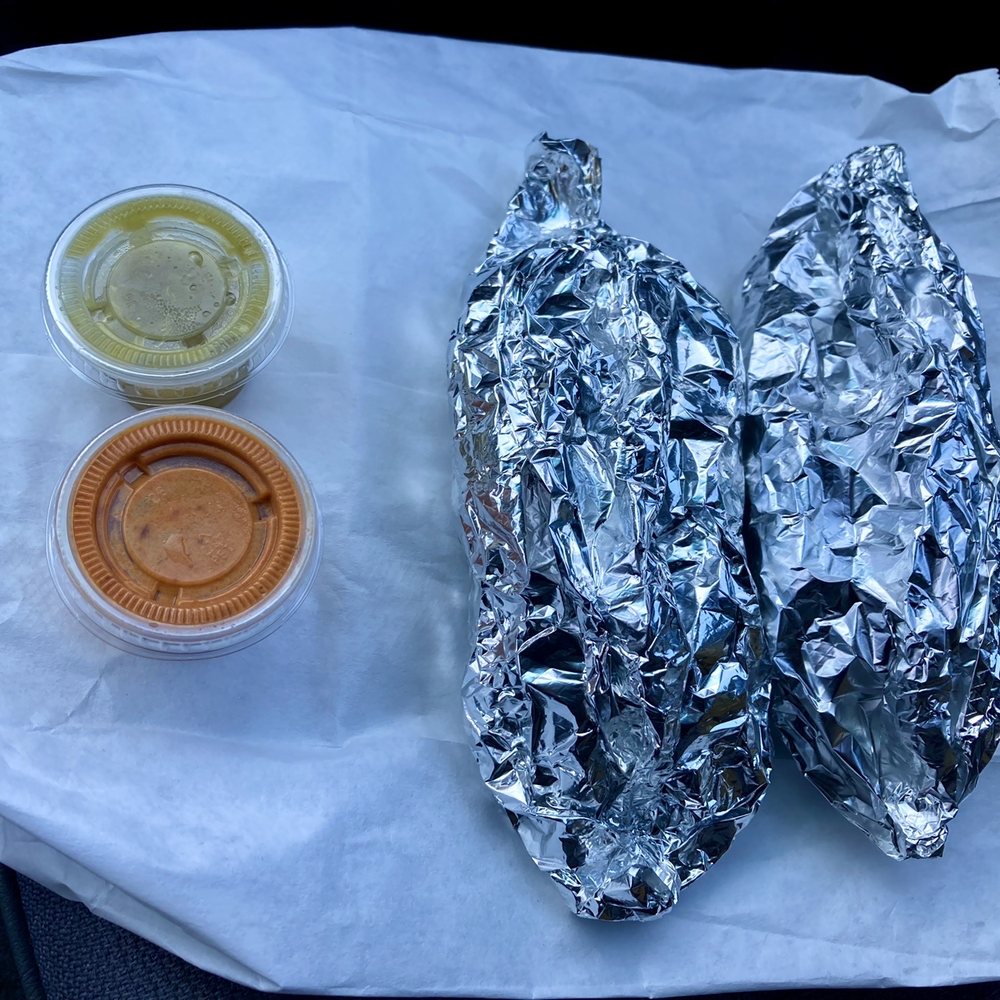 CJ’s Tacos - Bacon Egg Potato & Cheese Tacos on flour - Tacos Near Me - Austin, Texas