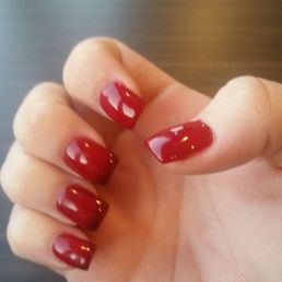 These have a color changing gel polish on them. Love them! These have a color changing gel polish on them. Love them!