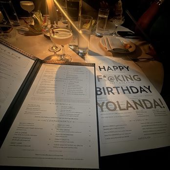 Maple & Ash - Menu and birthday sign - Steakhouses Near Me - Chicago, Illinois Maple & Ash - Menu and birthday sign - Steakhouses Near Me - Chicago, Illinois