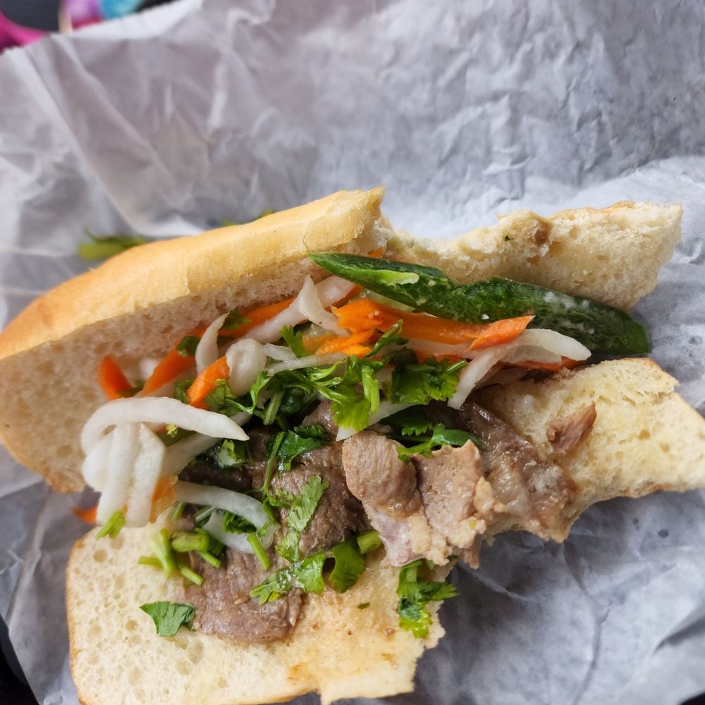 Pho Bistro - This is a supposed Bahn mi. One piece of fatty pork that tasted questionable and discolored. - Vietnamese Near Me - Mckinney, Texas Pho Bistro - This is a supposed Bahn mi. One piece of fatty pork that tasted questionable and discolored. - Vietnamese Near Me - Mckinney, Texas