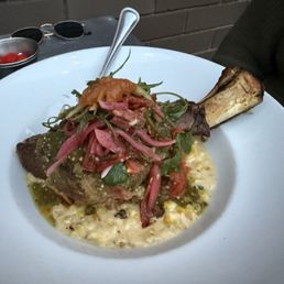 Slow-roasted lamb shank Slow-roasted lamb shank