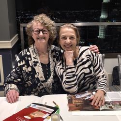 HealWithin - Betsy Hall and Liza Boubari (pictured at my complimentary vision board party. I bought a ticket to her 3E Event and hypnotherapy session.)
