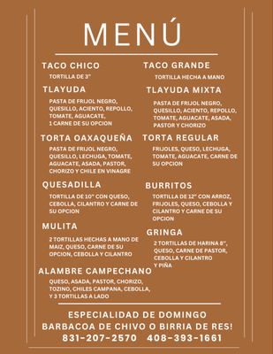Menu photo 3 El Taco Sabroson Hollister, CA Menu photo 3 El Taco Sabroson Hollister, CA