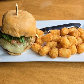Burger Republic - Recently added- Mexican Taco Truck Burger. Wife liked the burger but the tots tasted like old grease in the fryer - Burgers Near Me - Mt. Juliet, Tennessee